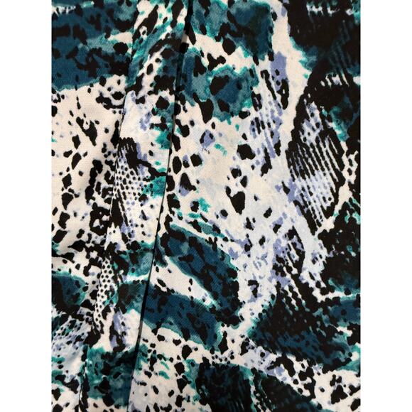 NWT Apt 9 Polyester lightweight business wear Snake print teal black Size 1X - Picture 6 of 7